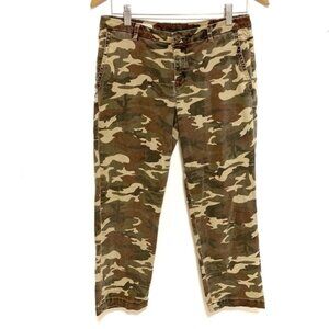 Kut From The Kloth Camo Gwen Relaxed Trouser Crops